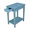 International Concepts Rectangle Narrow End Table, 22 W, 14 L, 25 in H, Wood, Antique Rubbed Ocean Blue OT32-2214 - alternate 10